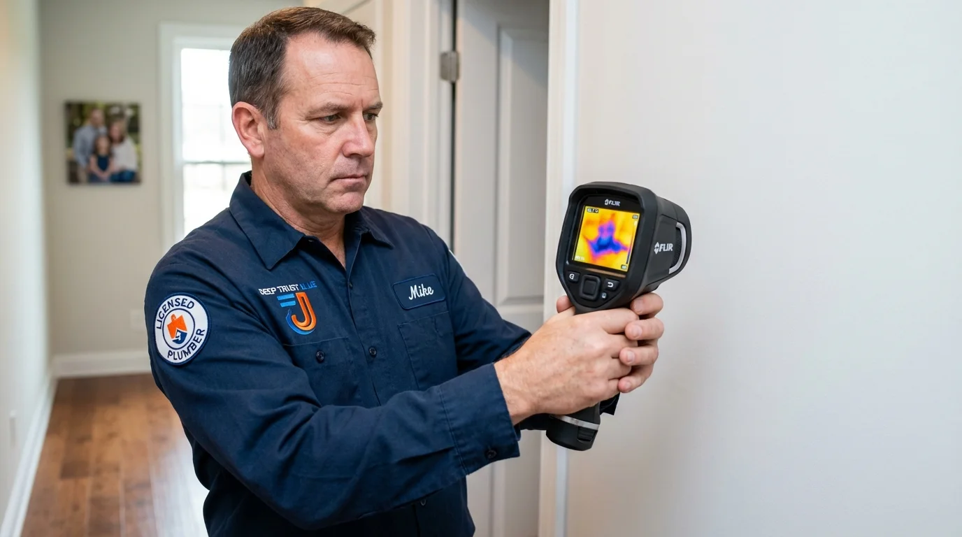 Thermal imaging leak detection by Johns Plumbing LLC in Thedford